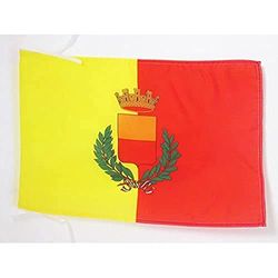 AZ FLAG - City of Naples coat of arms Flag - 18'' x 12'' - 100% Polyester Napoli Small Banner with Two Cords - Fade Resistant - Vivid Colors - 18x12 in - 45x30 Cm