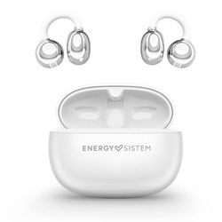Energy Sistem Chicpods Open Sound Bluetooth-hoofdtelefoon, draadloos, 23-uurs batterij, ruisonderdrukking, IPX4, waterdicht, comfortabel en flexibel, sneeuw