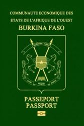 Burkina Faso Passport Replica Lined Softcover 6'' x 9'' Notebook / Journal 120 pages