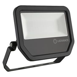 LEDVANCE Fluter LED: für Wand/Decke/Boden, FLOODLIGHT 50 W / 50 W, 100.277 V, 3000 K, Gehäusematerial: Aluminium, IP65 4058075421226 Schwarz