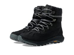 Merrell Siren 4 Thermo Zip Media WP, Stivali da Escursionismo Donna, Nero, 37 EU