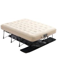 VEVOR Colchón de Aire con Estructura, Cama de Camping Inflable para 1 Persona con Bomba Incorporada, Camas de Aire Plegables Portátiles Que Soportan 272 kg, Cama Inflable para Acampar, Viaje
