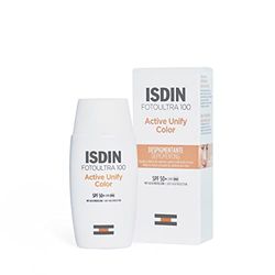 ISDIN FotoUltra100 Active Unify Color SPF 50+ 50ml |Schiarisce e uniforma la pelle | Fotoprotettore con triplice azione depigmentante