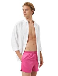 Koton Heren Trekkoord Pocket Detail Short Trunk Swim Wear, roze (255), XL