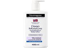Neutrogena, intensywnie nawilżający płyn do ciała bez perfum, hipoalergiczny dla skóry suchej i wrażliwej - 400 ml