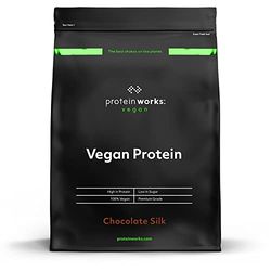 THE PROTEIN WORKS - Protéine Végane | 25g de protéines végétales | Qualité première | Shake de protéines végétales | 16 Servings | Chocolat Onctueux | 500g