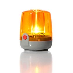 Rolly Toys Knipperlicht rollyFlashlight (knipperlicht oranje, rondom licht met montagevoet, voor kindervoertuigen, werkt op batterijen) 409556