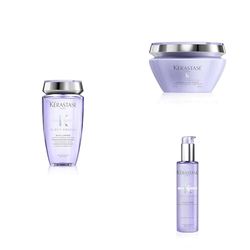 KÉRASTASE - Routine Blond Absolu Pour Cheveux Méchés & Décolorés - Illumine & Neutralise Les Faux Reflets - Acide Hyaluronique & Edelweiss