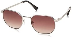 HAWKERS Sixgon zonnebril voor dames en heren, Silver Smoke Brown, One Size