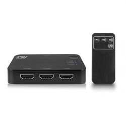 ACT Switch HDMI 4K 1080P, 3 in 1 out, telecomando IR wireless, interruttore automatico, compatibile con TV, PS5, Xbox One, lettore DVD Blu-ray - AC7845