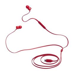 JBL Tune 310 C Auricolari In-Ear ad Alta Risoluzione Audio, con Cavo Piatto Antigroviglio, Comando a 3 Tasti Bassi Profondi, JBL Pure Bass, Rosso