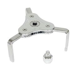 Lisle 63890 - Llave de 3 mandíbulas con adaptador de 73-153 mm