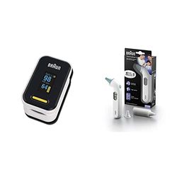 Braun Pulse Oximeter 1, YK-81CEU & Braun ThermoScan 3 Ear Thermometer, IRT3030