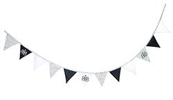 Roba Wimpelketting 'Rock Star Baby 3', 12 vlaggetjes (2 m), lengte ketting 3 m, baby- en kinderkamer decoratie