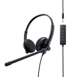 Dell WH1022 Stereo Headset, Black