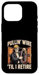 Funny Retired Electrician Design For Men Case for iPhone 16 Pro