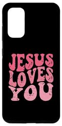 Galaxy S20 Jesus Loves You Groovy Retro Style Graphic Vintage Women Case