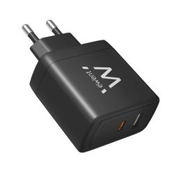 Ewent Caricabatterie USB C da 65W,Caricatore Rapido GaN Fast USB-C e USB-A per Tablet e Notebook,Caricatore per iPhone 16/15/14 e anteriori, iPad Pro/Air, Air/Pods Pro,Samsung,Huawei,XiaoMi etc., Nero