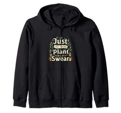 Funny Plant Lover Just One More Plant Gardening Felpa con Cappuccio