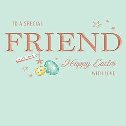 Avant Garde Tarjeta de Pascua para amigo especial, 8 x 6 pulgadas