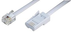 Pro Signal PSG04200 RJ11 to BT Plug (431A) Extension Lead, White, 15m