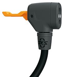 SKS GERMANY MV EASY pumphuvud (ersättningsventilhuvud för SKS-golvpumpar, för alla ventiltyper (AV, SV, DV), låsspak, max. Tryck: 16 bar/232 PSI), svart