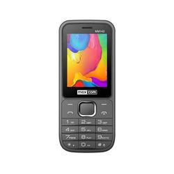 Maxcom Mobiele telefoon senioren mobiele telefoon Bluetooth 2,4 inch display 0,3MP camera FM radio en zaklamp grijs MM142 2G