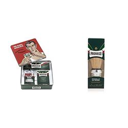 Proraso Estuche Regalo Gino Vintage, color Cranberry, 3 Unidad & Brocha - 1 Unidad