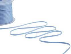 Furlanis stoffen band, dubbelzijdig, 3 mm x 100 m, kleur 124, lichtblauw