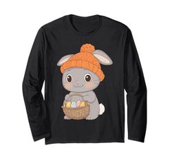 Costume da coniglio pasquale per bambini e bambine, decorazione coniglietto pasquale Maglia a Manica