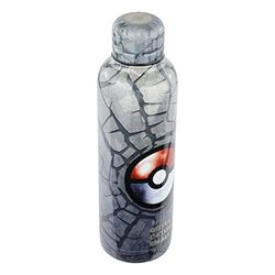 p:os 34146 - Roestvrij stalen drinkfles in Pokémon-design, 515 ml, dubbelwandig, lekvrij, geschikt voor koolzuur, ideaal voor het genieten van koude en warme dranken op school, sport en vrije tijd