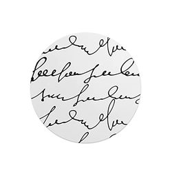Questo Casa, Round Digital Printed Mouse Pad, Non-Slip Base, for Office and Home, Diameter:22cm