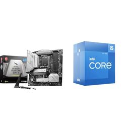 MSI MAG B760M MORTAR WIFI II Scheda Madre + Intel S1700 CORE i5 12400 BOX 6x2,5 65W GEN12, Black