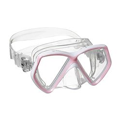 Mares Child Mask Aquazone Pirate, Child Snorkeling Mask - Unisex, Rosa / Blanco Transparente.