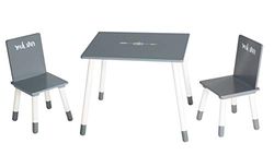 roba Zitgroep 'Rock Star Baby 3', kindermeubelset van 2 kinderstoelen en 1 tafel, meerkleurig