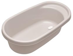Orthex Baignoire bébé avec bouchon 27 L | Gris | Bain pour Bébé | Sans BPA | Garantie 10 ans | L77 x W41 x H24 cm