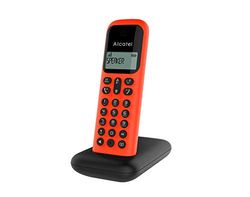 Alcatel D285 solo Noir Et Rouge. Téléphone sans Fil Dect Mains Libres. Ecran Confort