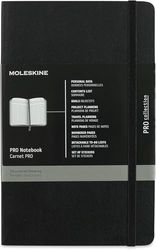 Moleskine PROPFNTB3SBK stor Pro mjuk anteckningsbok, svart
