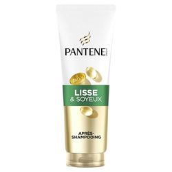 Pantene Pro-V Lisse & Soyeux Après-Shampoing 230ml pour Cheveux Frisés et Ternes, Usage Quotidien, Complexe de Pro-Vitamine B5 et Nutriments, Sans Huiles Minérales et Colorants, Active Nutri-Plex