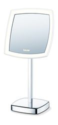 Beurer BS 99 Illuminated Vanity Mirror with LED Light, Stand - 5x Magnification - Ideal Light for Makeup