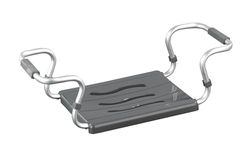 Wenko 73392500, Sedile Vasca da Bagno, Allungabile, carico Max. 120 kg, Alluminio, Argento, 55-65 x 18 x 26 cm