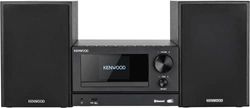 KENWOOD, Micro HiFi-stereo-installatie M-7000S met internetradio-ontvanger, DAB+ of FM, cd-speler en USB-aansluiting, verbinding met Spotify en Bluetooth, podcast-speler, wekkerfunctie, zwart