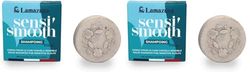LAMAZUNA - Shampoing solide - Cuir chevelu sensible - Poudre de pivoine - Mousse généreuse - Zéro Déchet - Végane - Fabriqué en France - idéal pour le voyage - 70g (Lot de 2)
