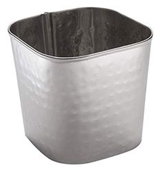 American Metalcraft FCH325 Tasse carrée martelée en acier inoxydable Capacité de 18 oz, hauteur de 3 à 5/8 cm, largeur de 3 à 5/8 cm, longueur de 3 à 5/8 cm