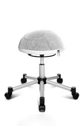 Topstar rullpall Sfitness halvboll vit