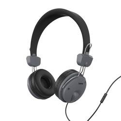 Hama - Cuffie a filo on-ear “Fun”, con microfono, nero