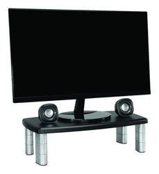 MS90B Extra brede, verstelbare monitor- en notebookstandaard (2,5 cm tot 15 cm hoogte, draagt tot 40 kg, 51 x 30,5 x 17,8 cm)