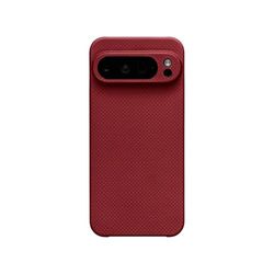 Latercase | Kompatibel med Pixel 9 Pro XL | Crimson | Hållbar Pixel 9 Pro XL telefonfodral | 0,6 mm tunn Aramidfiber, 10 gram, precisionslasercut, fullständigt kameraskydd, halkfri matt finish