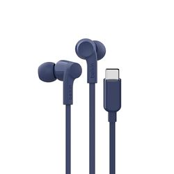 Belkin SoundForm Auricolari con filo e connettore USB-C, auricolari in-ear con microfono, cuffie USB-C per iPhone 15, iPad mini, Galaxy S24, dispositivi Android e altri (cuffie con microfono), blu