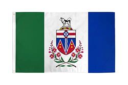 AZ FLAG - Drapeau Yukon - 150x90 cm - Drapeau 100% Polyester Avec Oeillets Métalliques Intégrés - Pavillon 110 g